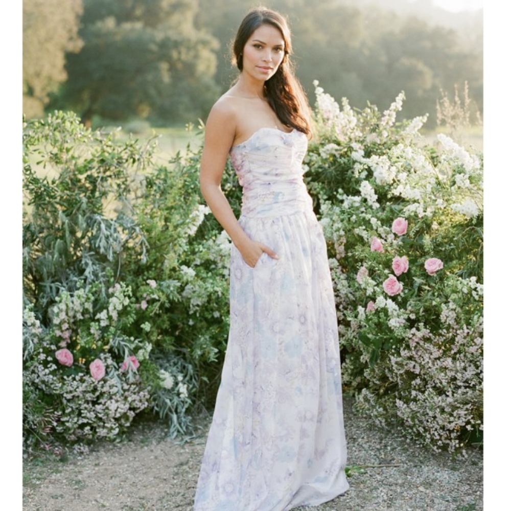 Plum Pretty Sugar Strapless Gown
